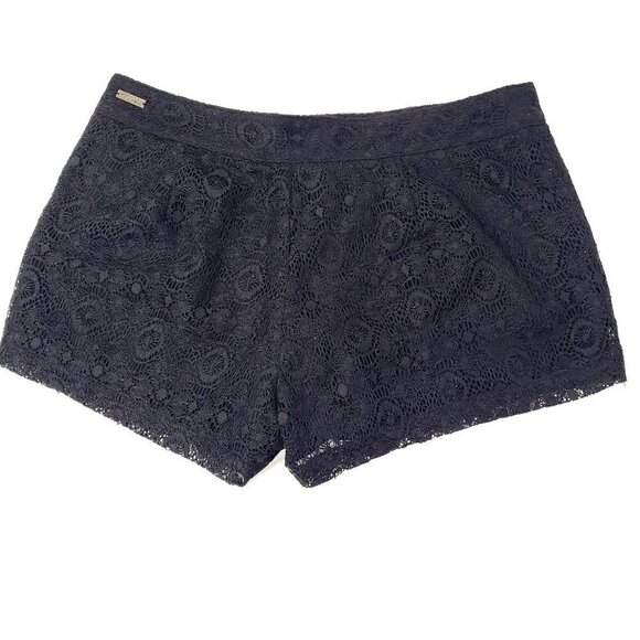 Guess Los Angeles Dressy Black Lace Mini Shorts - Picture 4 of 10